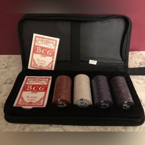 100 Pokerchip 2 Playing cards set